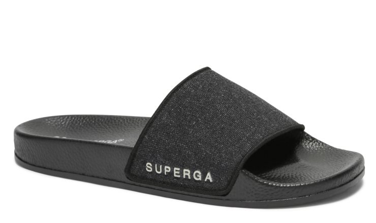 Superga 1908 Leinen Schwarzes Leinen
