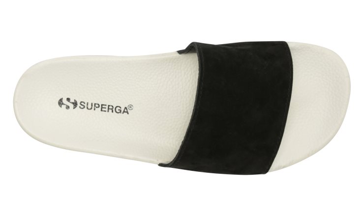 Superga 1908 Pantolette Butterweich Beige Lt Sand-schwarz