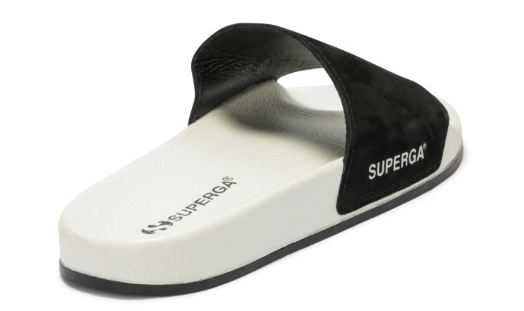 Superga 1908 Pantolette Butterweich Beige Lt Sand-schwarz