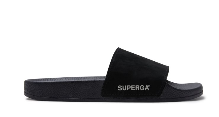 Superga 1908 Pantoletten Butterweich Schwarz