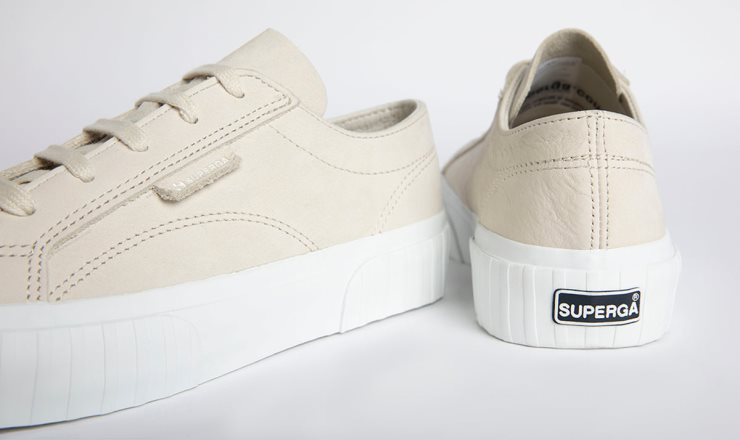 Superga 2630 Streifen Butterweich Beige