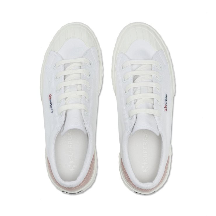 Superga 2630 Stripe Padded White-pink Dusty