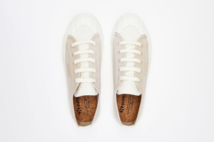 Superga 2630 Bio-Leinwand Naturfarbstoff Weeds-Pink Magenta Leaves