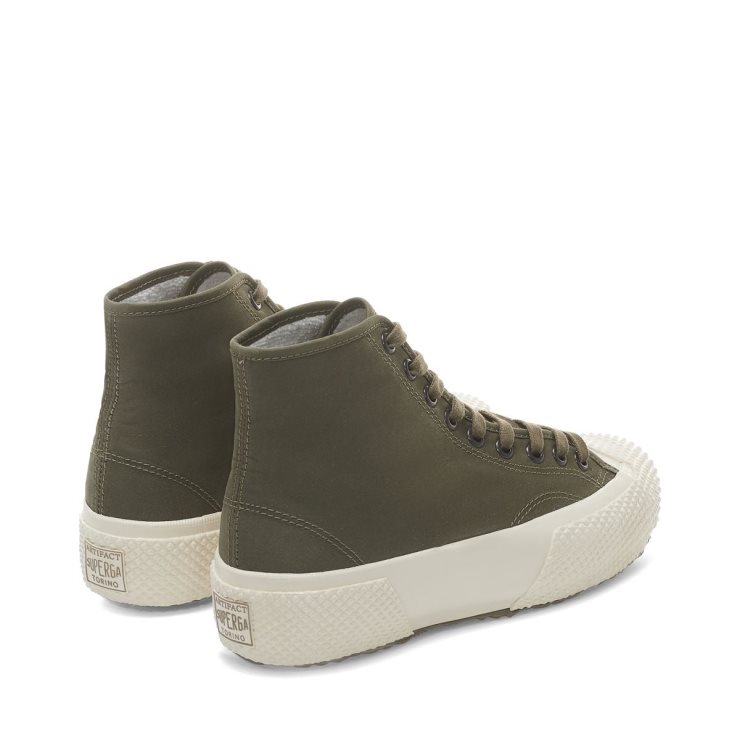 Superga 2435 Collect M51 Military Park Militär Grün-weiß