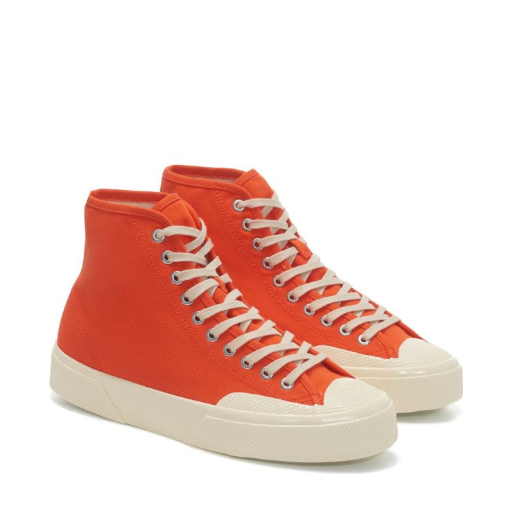 Superga 2433 Arbeitskleidung Orange-off-weiß