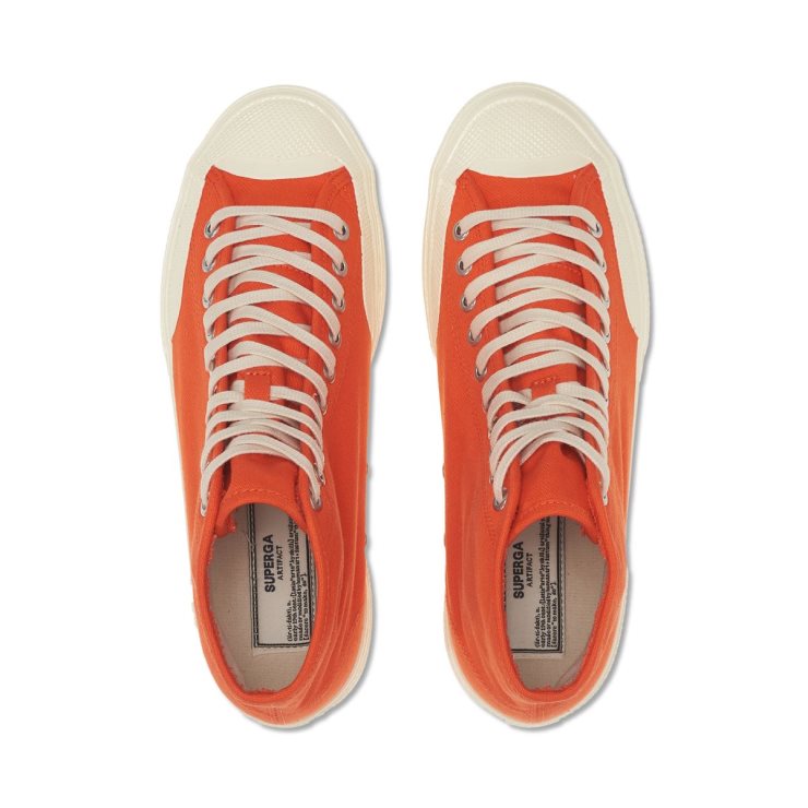 Superga 2433 Arbeitskleidung Orange-off-weiß