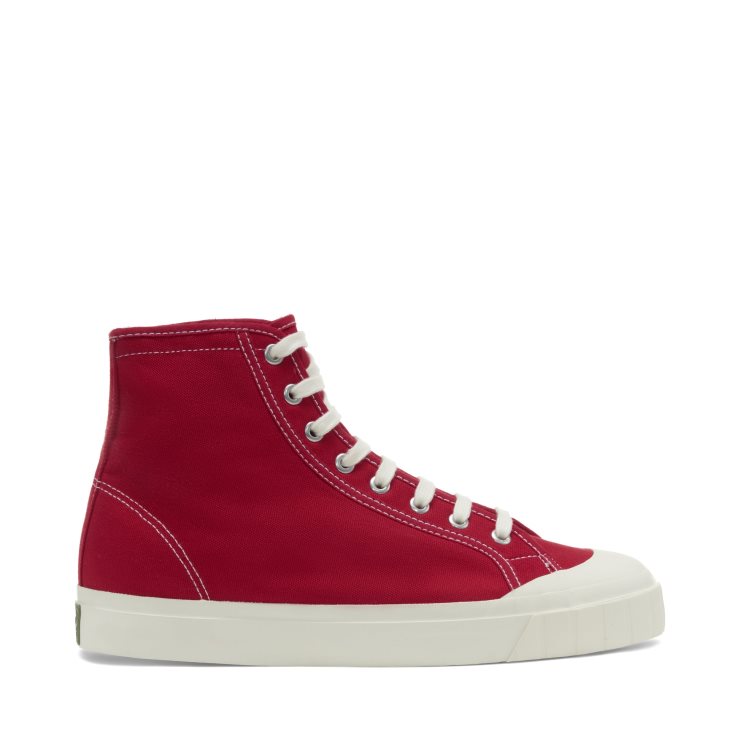 Superga 3192 Campionato Korb Rot Flammenweiß