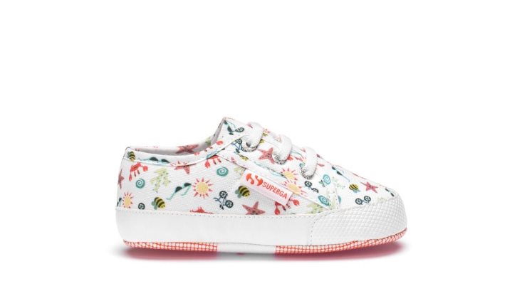 Superga 4006 Babyprints Weiß-multicolor Seastar