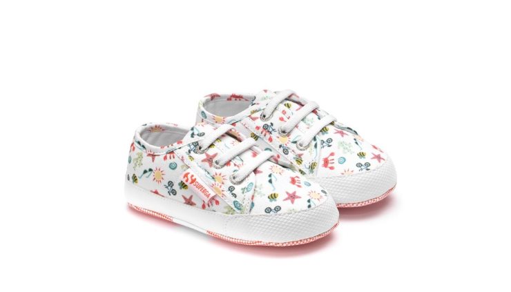 Superga 4006 Babyprints Weiß-multicolor Seastar