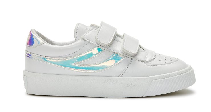 Superga 2846 Kinder Seattle Straps Opal Weiß Opalisierend