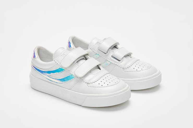 Superga 2846 Kinder Seattle Straps Opal Weiß Opalisierend