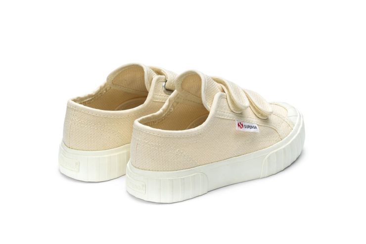 Superga 2630 Kids Stripe Straps Beige Roh