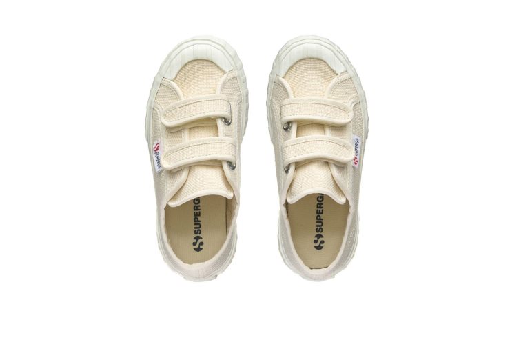 Superga 2630 Kids Stripe Straps Beige Roh