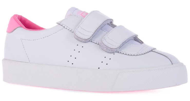Superga 2843 Kids Club S Straps Action Weiß-zuckerwatte