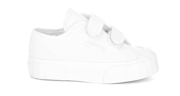 Superga 2630 Kids Stripe Straps Total Weiß-weiß