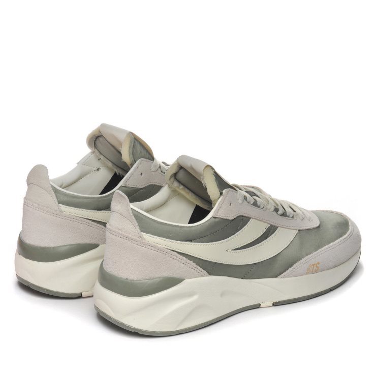 Superga 4089 Training 9ts Slim Beige Gesso-grün Safari-weiß