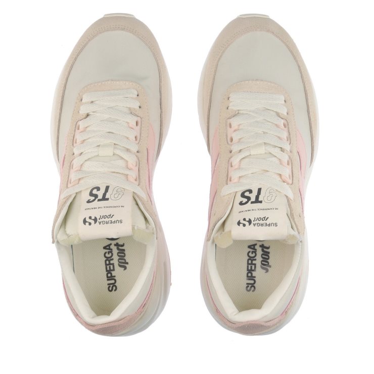 Superga 4089 Training 9ts Slim Weiß Avroio-pink Asch-beige Lt