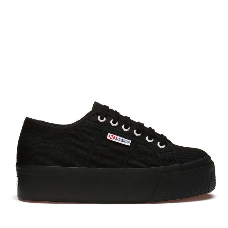 Superga 2790 Linea Rauf Runter Voll Schwarz
