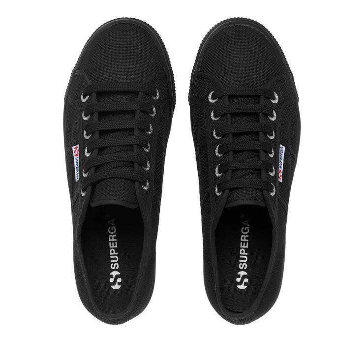 Superga 2790 Linea Rauf Runter Voll Schwarz