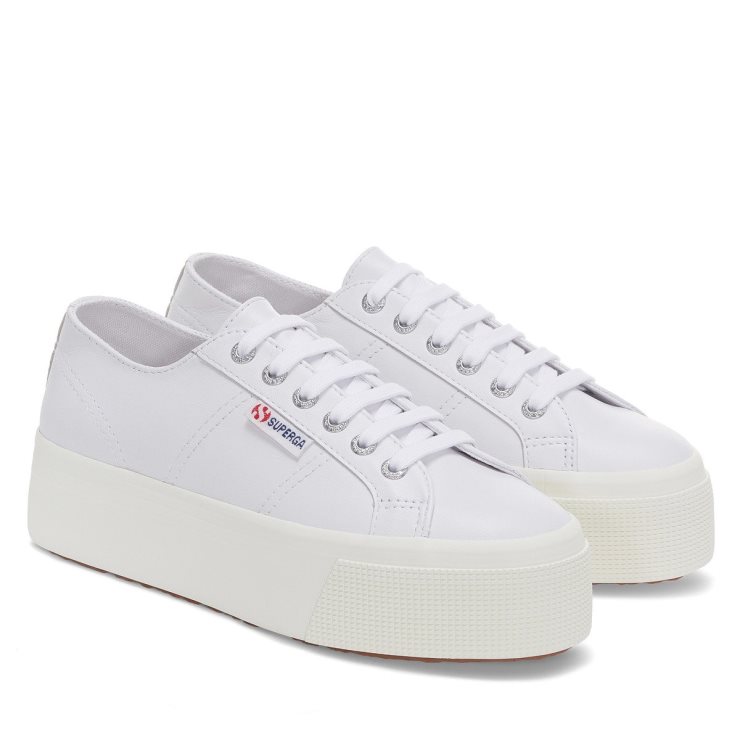 Superga 2790 Nappa Optisch Weiß-silber-f Avorio