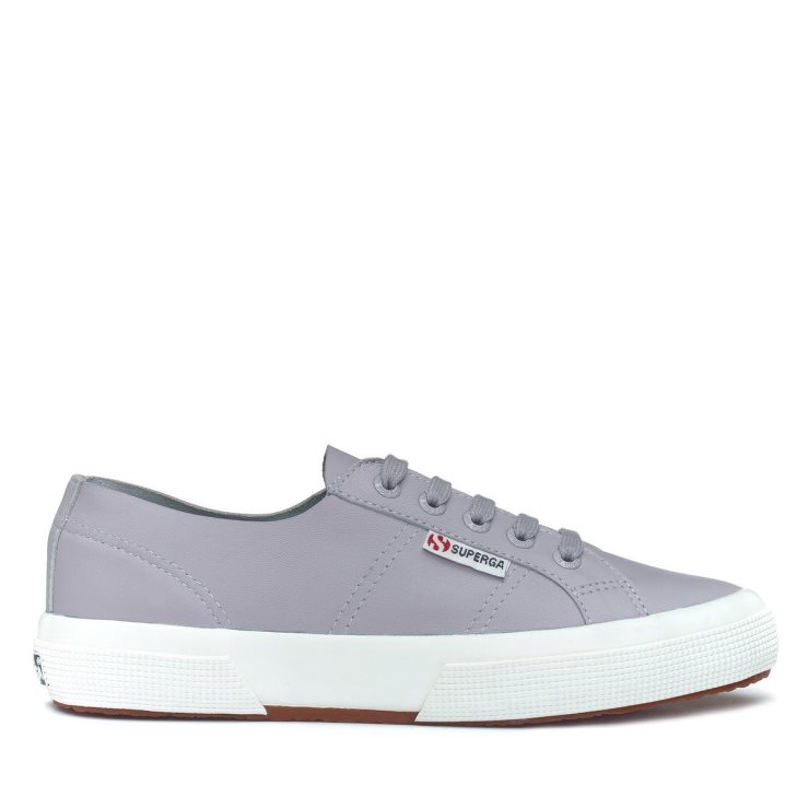 Superga 2750 Nappa Ungefüttert Blau Lt Grau-f Avorio