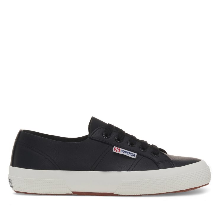 Superga 2750 Nappa Ungefüttert Schwarz-f Avorio