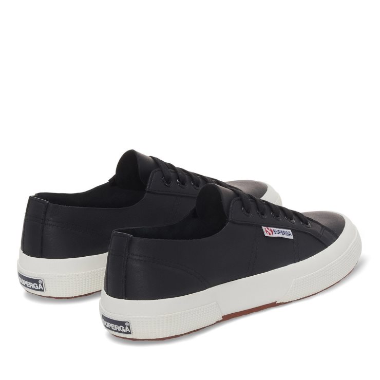 Superga 2750 Nappa Ungefüttert Schwarz-f Avorio