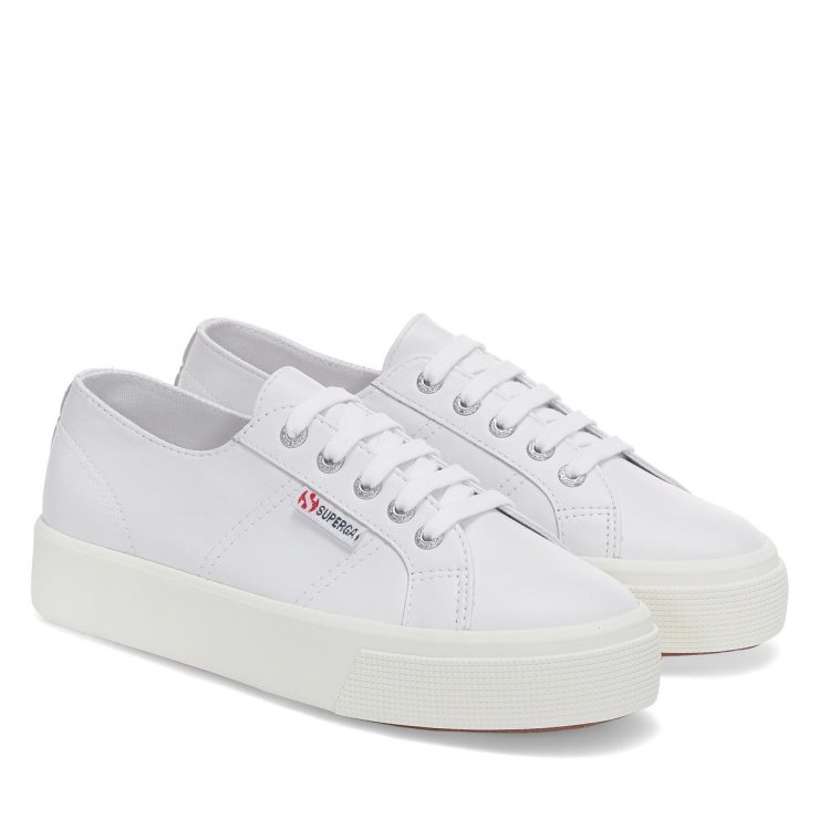 Superga 2730 Nappa Optisch Weiß-silber-f Avorio
