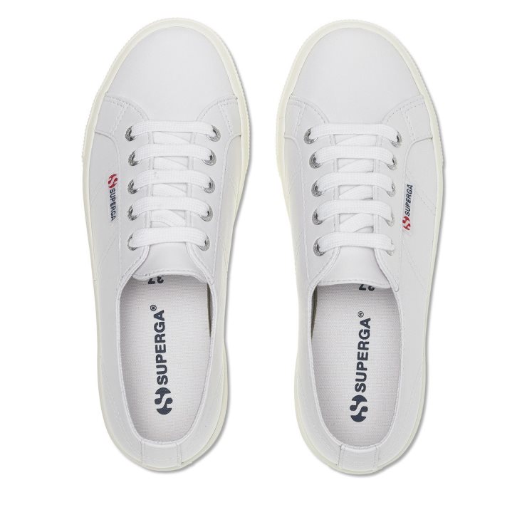 Superga 2730 Nappa Optisch Weiß-silber-f Avorio