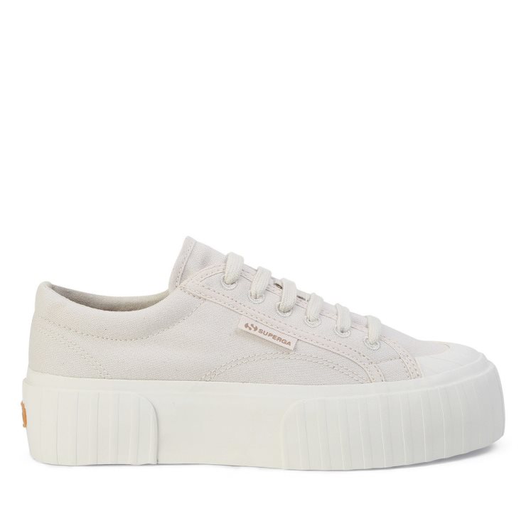Superga 2631 Stripe Platform Organischer Natürlicher Farbstoff Getrocknete Magentafarbene Blätter