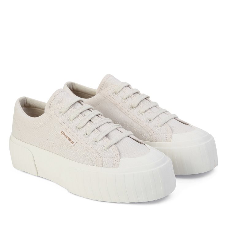 Superga 2631 Stripe Platform Organischer Natürlicher Farbstoff Getrocknete Magentafarbene Blätter