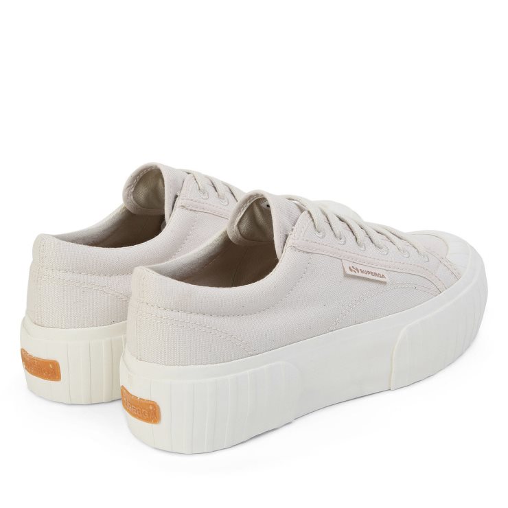 Superga 2631 Stripe Platform Organischer Natürlicher Farbstoff Getrocknete Magentafarbene Blätter