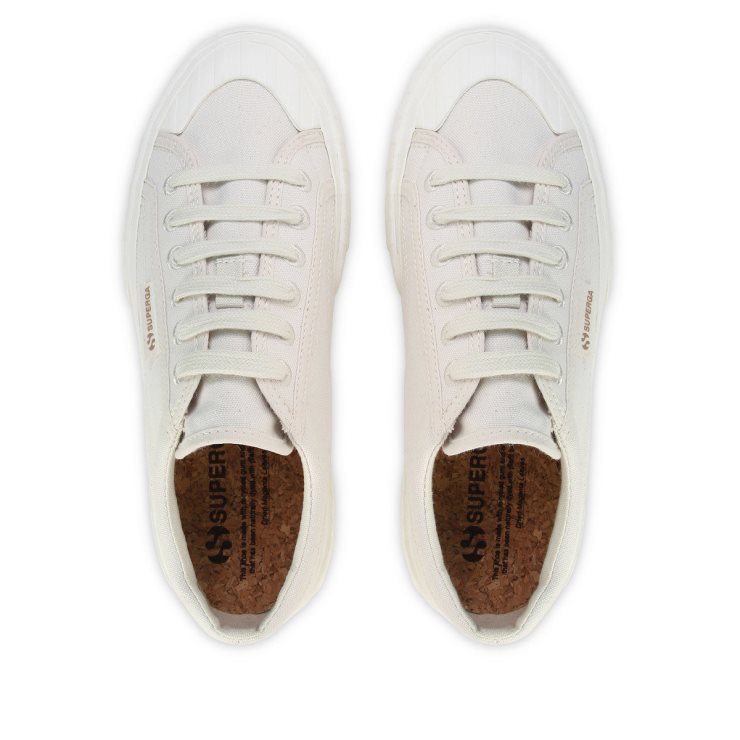 Superga 2631 Stripe Platform Organischer Natürlicher Farbstoff Getrocknete Magentafarbene Blätter