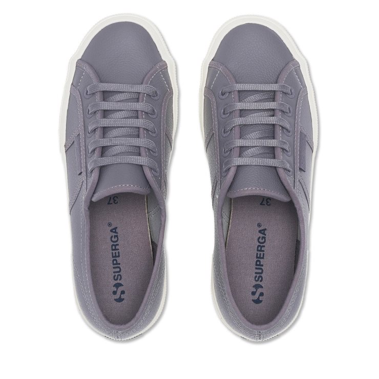 Superga 2750 Efglu Grau Bläulich - F Avorio