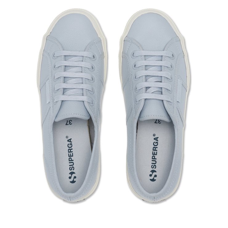 Superga 2750 Efglu Grau Lilla - F Avorio