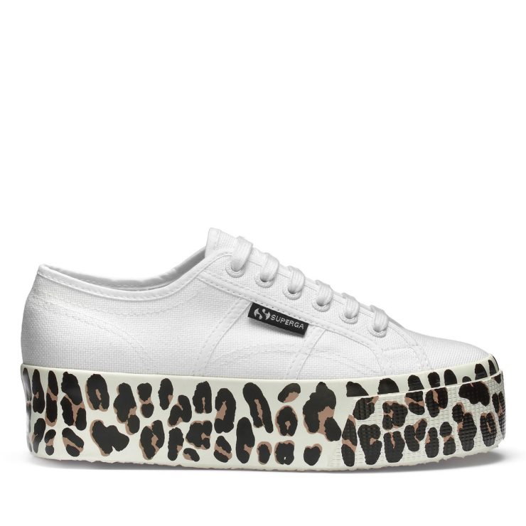 Superga 2790 Heller Leopard Stockfleckig Weiß Avorio-f Lt Beige Leopar