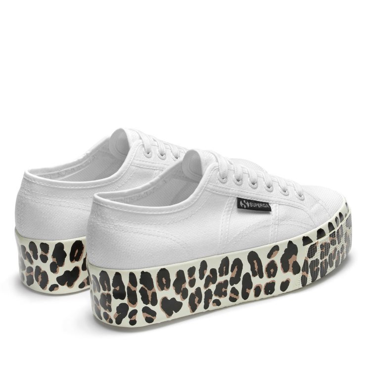 Superga 2790 Heller Leopard Stockfleckig Weiß Avorio-f Lt Beige Leopar