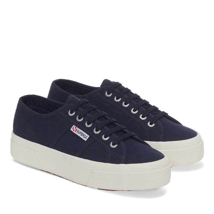 Superga 2740 Plattform Navy-F Avorio