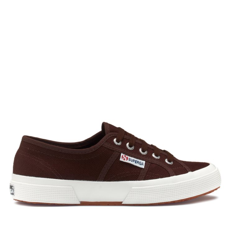 Superga 2750 Cotu Classic Braun Pflaume F Avorio