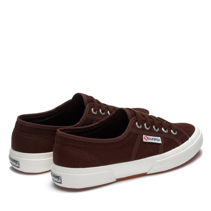 Superga 2750 Cotu Classic Braun Pflaume F Avorio
