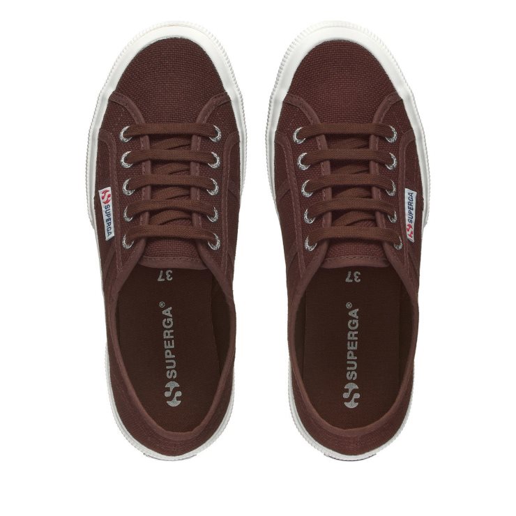 Superga 2750 Cotu Classic Braun Pflaume F Avorio