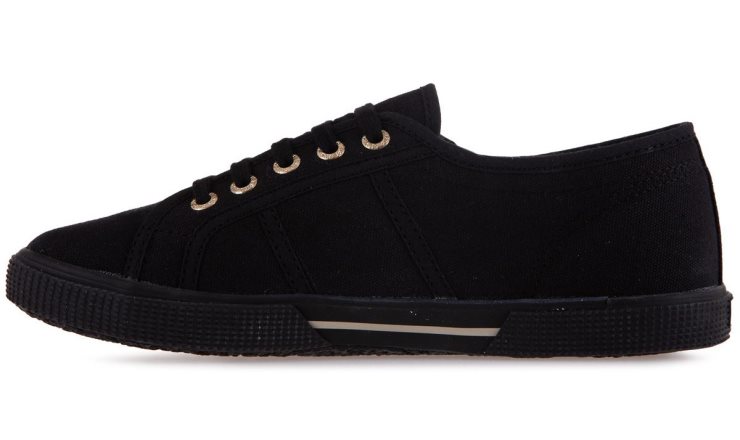 Superga 2950 Cotu Schwarz-blassgold