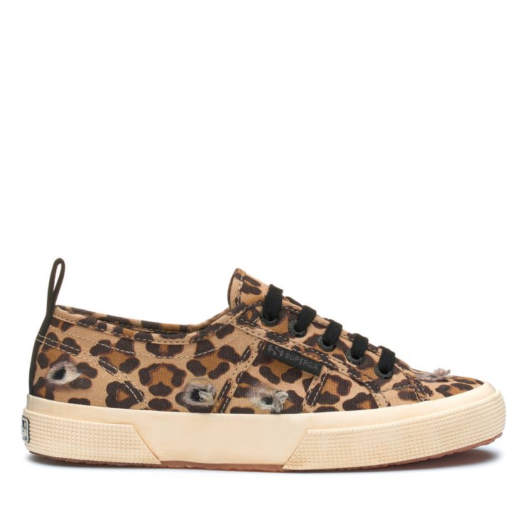 Superga 2750 Ripped Leopard Classic Leopard-schwarz