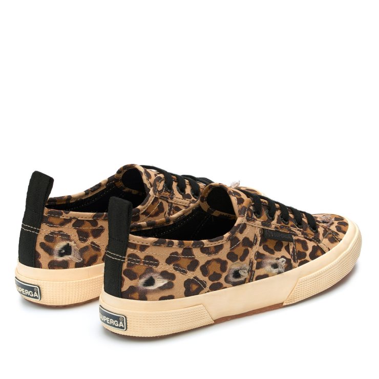 Superga 2750 Ripped Leopard Classic Leopard-schwarz