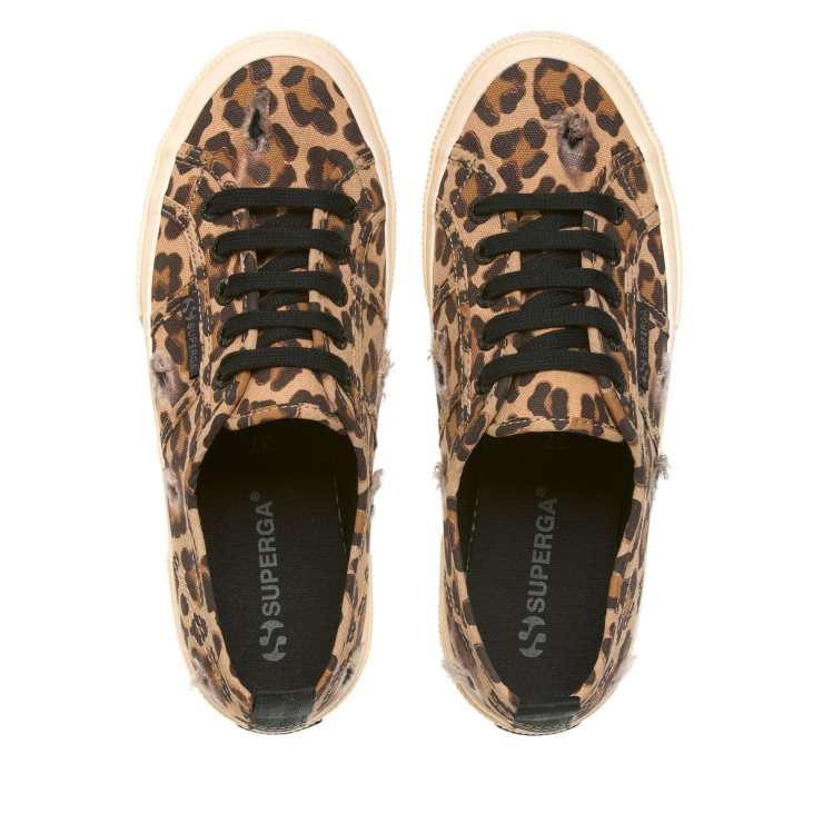 Superga 2750 Ripped Leopard Classic Leopard-schwarz