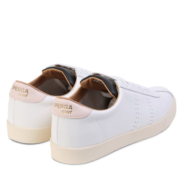 Superga 2843 Superga Sport Club S Weiß Rosa Schwarz