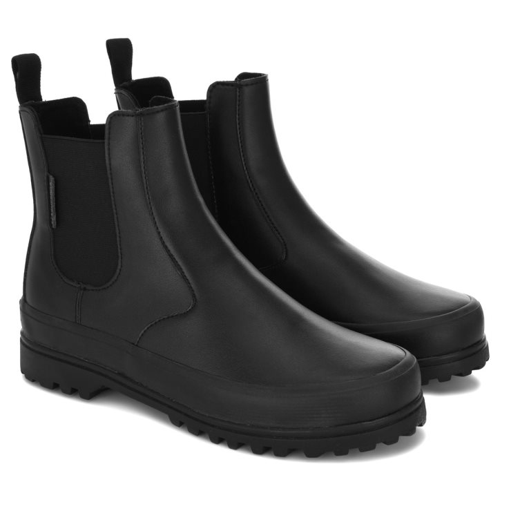 Superga 2678 Alpina Kunstleder Total Schwarz