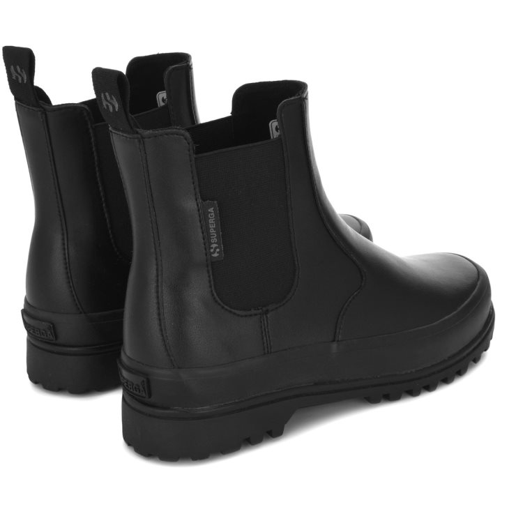 Superga 2678 Alpina Kunstleder Total Schwarz