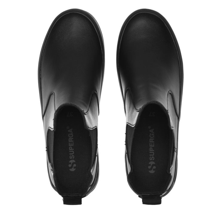 Superga 2678 Alpina Kunstleder Total Schwarz