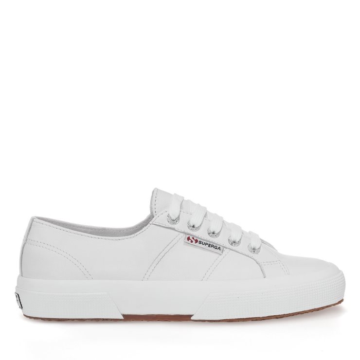 Superga 2750 Nappaleder Optisch Weiß